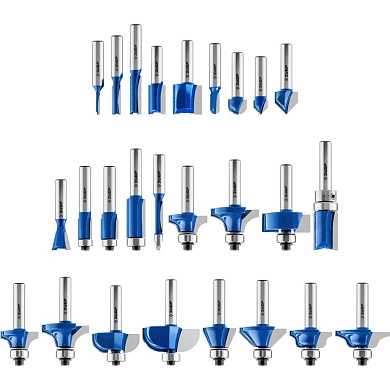 Набор профильных фрез по дереву, 26 шт. "ПРОФЕССИОНАЛ" (28796-H26) ЗУБР