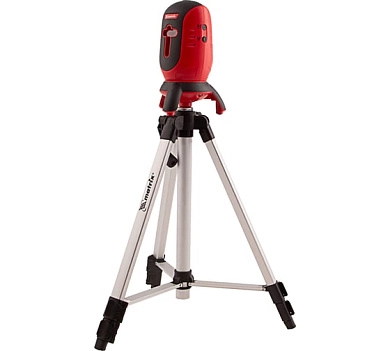 Уровень лазерный ML01T, 10м, точн. ±0,5 мм/м, красный луч, штатив, сум. (35063) MATRIX