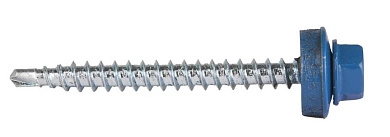 Саморез кровельный СКД RAL 5009 неб.-голуб., 50х4.8мм, 250 шт (4-300315-48-050-5009) ЗУБР