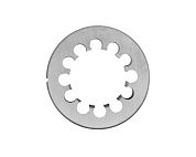 Плашка коническая дюймовая К 2" 9ХС (204161) HORTZ