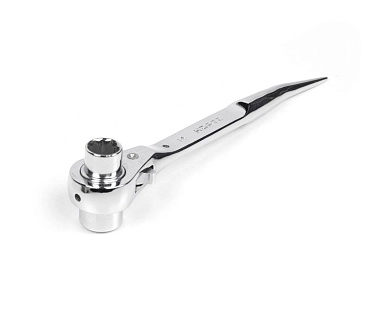 Ключ коликовый торцевой трещоточный 14х17мм, хром (121326) HORTZ