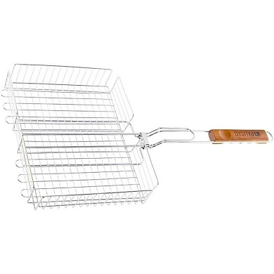 Решетка-гриль 260х320х65 мм, объемная, хромир., Camping (69554) PALISAD