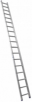 Лестница односекционная алюмин. приставная H1 (18 ступ. 507см, 8.1кг) АЛЮМЕТ
