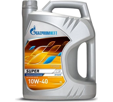 Масло моторное полусинтетич. 5 л, Super 10W-40, API:SG;CD (2531401380) GAZPROMNEFT