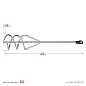 Миксер "MASTER" для ПГС, шест. хвост., оцинк., 80х400мм (06015-08-40) STAYER фото3