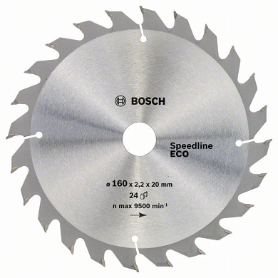 Диск пильный 160х20/16х2,4х24 Speedline Wood Eco (2 608 641 779) BOSCH