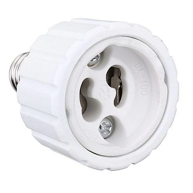 Переходник Е27/GU10 пластик (72028) ETP