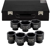 Набор головок ударн. 1", 46-75 мм, 6гр., 7 пр., чем. (FK-8071-5MPB) FORCEKRAFT