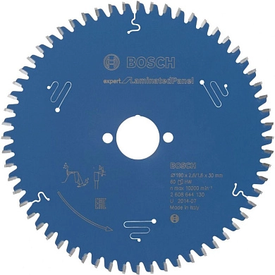 Диск пильный 190x30x2.6/1.6x60 Expert for Laminated Panel (2 608 644 130) BOSCH