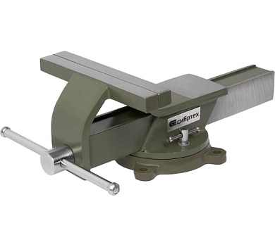 Тиски слесарные, стальные, 200 мм, поворотные (18621) Сибртех