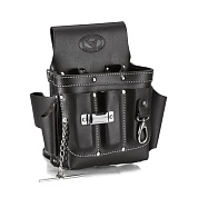 Сумка поясная кожаная без ремня СК-9  (78430) КВТ