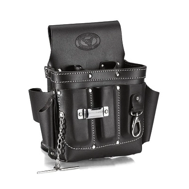 Сумка поясная кожаная без ремня СК-9  (78430) КВТ