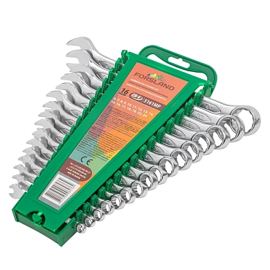 Ключи комбинированные, 16пр. (6-19, 22, 24мм) (Forsland-5161MP) Forsland
