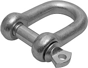 Скоба такелажная, 8мм, 2шт. тип прямой, оцинкованная, (304516-08) ЗУБР