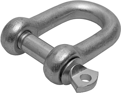 Скоба такелажная, 8мм, 2шт. тип прямой, оцинкованная, (304516-08) ЗУБР