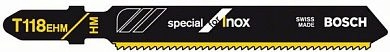 Пилка лобзиковая T 118 EHM, HM (нержавеющая сталь) (2 608 630 665) BOSCH