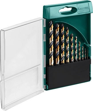 Набор сверл по металлу 1.0-10.0 мм, HSS-Co, 10шт., класс А "Cobalt" (29656-H10) KRAFTOOL