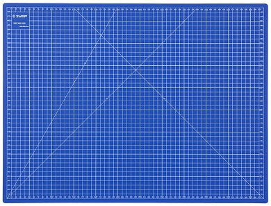 Коврик защитный, непрорезаемый, 3мм, цвет синий, 600х450мм "ЭКСПЕРТ" (09901) ЗУБР