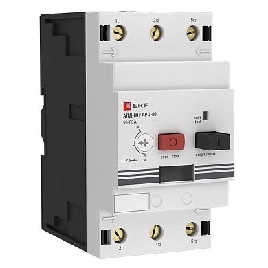 Автомат пуска двигателя АПД-80 (56-80А IP20 трехполюсный) apd3-56-80 EKF PROxima