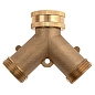 Разветвитель 2- х канальный, регулируемый, внешняя и внут. резьба 3/4", латунный (66523) PALISAD фото4