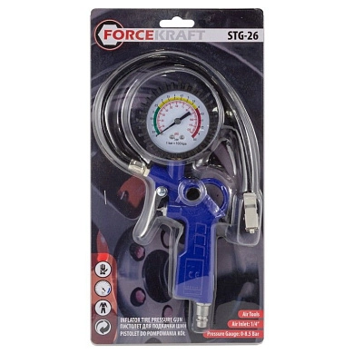 Пистолет для подкачки шин с манометром (FK-STG-26) FORCEKRAFT