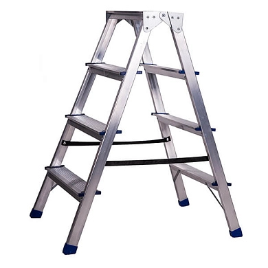 Лестница-стремянка алюм. двухсторонняя 4 ступ. (AS204) STAIRS