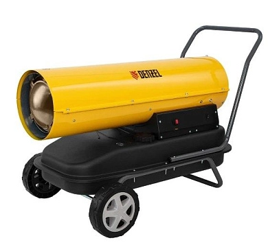 Пушка тепловая дизельная DHG-50 (50 кВт, 1100 м3/ч, 500 м2, 220В) прямой нагрев (96486) DENZEL