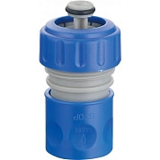 Соединение Быстросъемное 3/4" с аквастопом для поливочного шланга на КАРТОНКЕ (HD-G6204) H-D