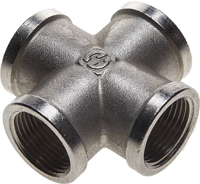 Крестовина никелированная латунь, г/г/г/г, 3/4" (51048-3/4) GENERAL FITTINGS