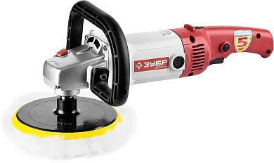 Машина полировальная ЗПМ-1300Э (1300В, диск 180мм, 600-3000 об/мин, кор.) ЗУБР