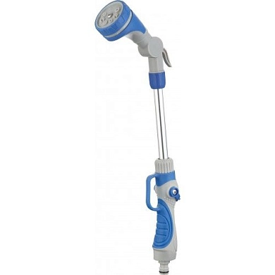 Распылитель для полива удлиненный 40см., 8 функций Zn, TPR coated (HD-G3201-5) H-D