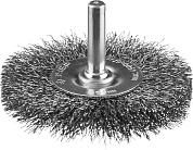 Щетка дисковая для дрели, витая стальная проволока 0,3мм, 63мм "ПРОФЕССИОНАЛ" (35198-063_z02) ЗУБР