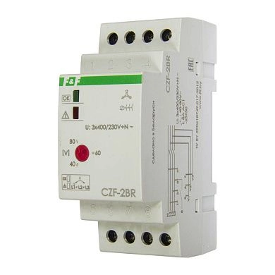 Реле контроля фаз CZF-2BR (3x400 40-80В 1NO) EA04.003.003 Евроавтоматика ФИФ