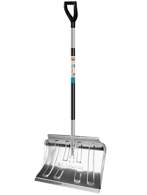 Лопата снеговая алюминиевая "САН ТРОПЕ" с черенком 370*500*1400мм (0735) ЦИ