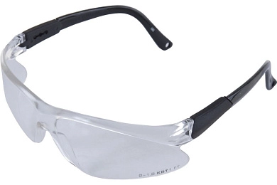 Очки монтажника защитные открытого типа, прозрачные "ОМ-01" (79682) КВТ