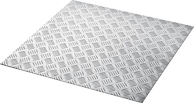 Лист алюминиевый рифленый 600х600 х1.5мм "Квинтет" (53832) ЗУБР