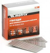 Гвозди 16GA для пневм. нейлера сечение 1,6х1,4, длина 32 мм, 2500 шт (57605) MATRIX