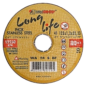 Круг отрезной 125х1.0х22.23 мм для нерж. стали "Long life" ОАО "ЛАЗ"