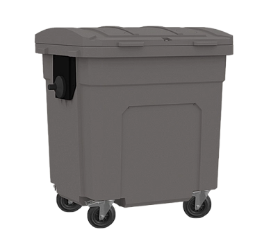 Контейнер пластмассовый хозяйственный для мусора 1100л на колесах (бумага)
