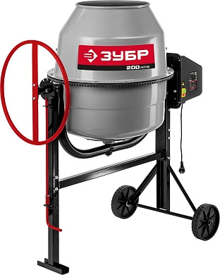 Бетоносмеситель БМЧ-200 (1.0 кВт, 200/130 л, 220 В) ЗУБР