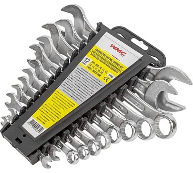 Набор ключей комбинированных и рожковых 6-13 мм, 12 пр. (WMC-5198) WMC TOOLS