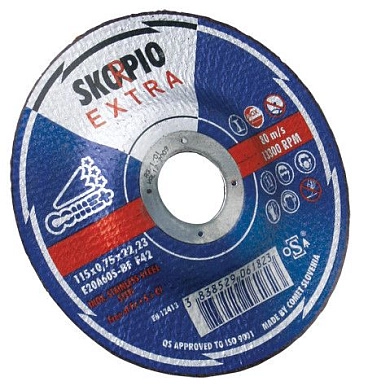 Круг отрезной 230х3.0х22.23 мм для металла EXTRA (317069) SWATY SCORPIO