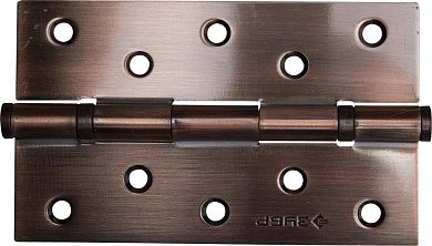 Петля универсальная ЗУБР "ЭКСПЕРТ", 2 подшипника, цвет ст. медь (AC), с крепежом, 125х75х2,5мм, 2 шт