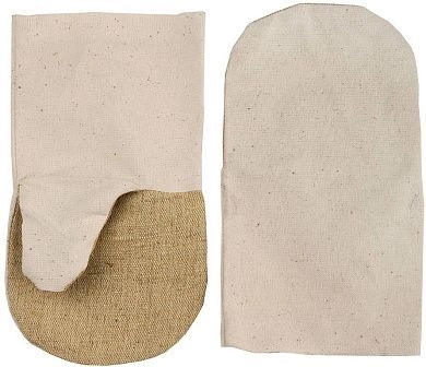 Рукавицы хлопчатобумажные с брезентовым наладонником, XL