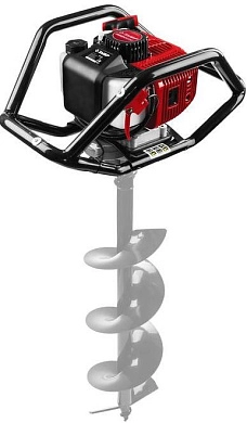Мотобур (бензобур), d=60-200 мм, 52 см3, 1 оператор, (МБ1-200) ЗУБР