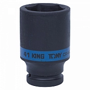 Головка ударн. 3/4" 41мм, L=90мм, 6гр. CrMo (643541M) KING TONY