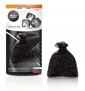 Ароматизатор подвесной "Мешочек с гранулами" черный лед AIRLINE
