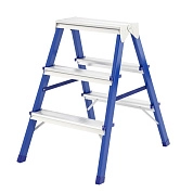 Лестница-стремянка стальн. двустор., 3 ступ, 640мм, слож.710х440х160мм, (97933) СИБРТЕХ