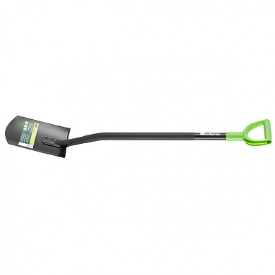 Лопата штыковая прямоугольная, 185х280х1190мм, цельнометаллическая (61612) СИБРТЕХ