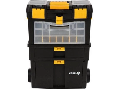 Тележка 3-х сегментная со съемными ящиками 46х22х62/84см (78734) VOREL